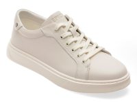Pantofi sport EPICA albi, 59960, din piele naturala