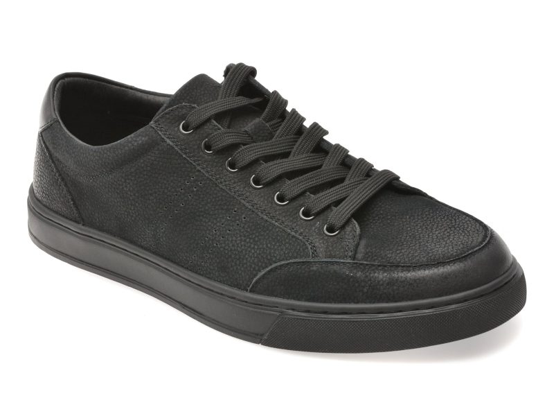 Pantofi sport EPICA negri, 1298, din piele naturala