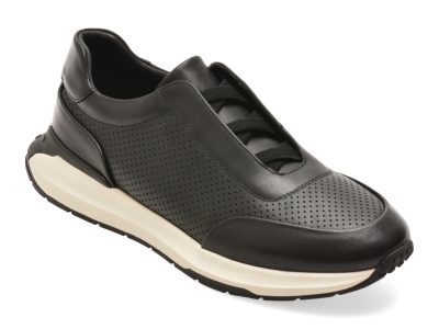 Pantofi sport EPICA negri, 59875, din piele naturala