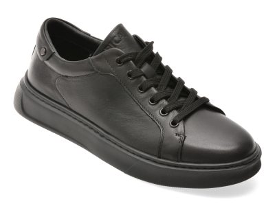 Pantofi sport EPICA negri, 59960, din piele naturala