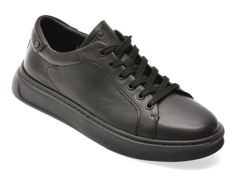Pantofi sport EPICA negri, 59960, din piele naturala
