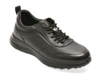 Pantofi sport EPICA negri, T25223, din piele naturala