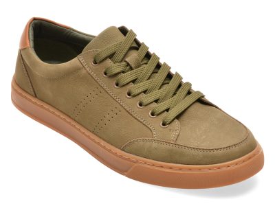 Pantofi sport EPICA verzi, 1298, din piele naturala