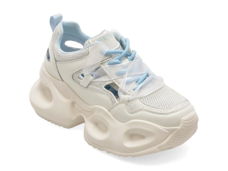 Pantofi sport FLAVIA PASSINI albi, 952, din piele naturala