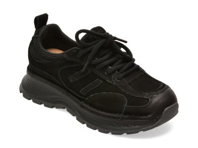 Pantofi sport FLAVIA PASSINI negri, 9011, din nabuc