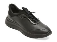 Pantofi sport GEOX negri, D680JA, din piele ecologica