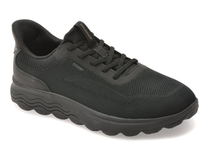 Pantofi sport GEOX negri, U55MPA, din material textil