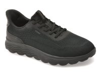Pantofi sport GEOX negri, U55MPA, din material textil