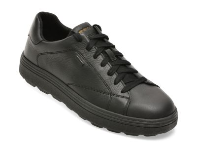 Pantofi sport GEOX negri, U56LUC, din piele naturala
