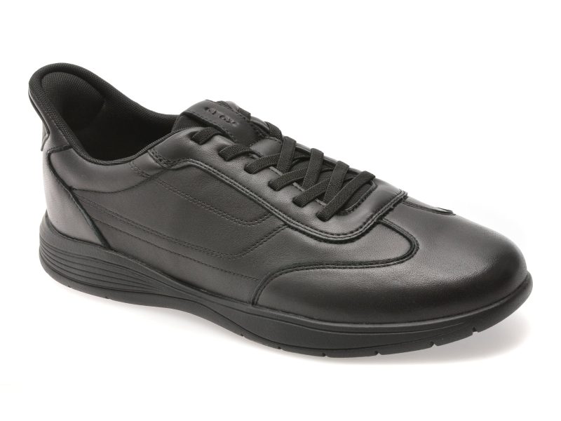 Pantofi sport GEOX negri, U65MWA, din piele naturala