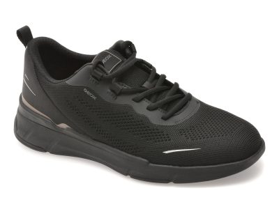 Pantofi sport GEOX negri, U65N8B, din material textil