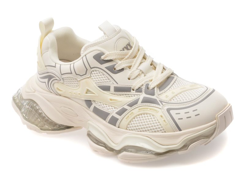 Pantofi sport GRYXX albi, 66601, din material textil