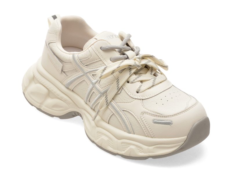 Pantofi sport GRYXX albi, Q3678, din piele naturala