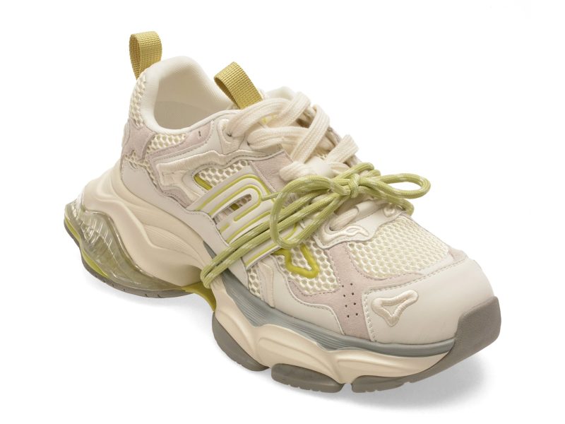 Pantofi sport GRYXX bej, 991, din material textil si piele naturala