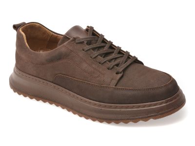 Pantofi sport GRYXX maro, BS41502, din nabuc
