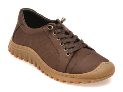 Pantofi GRYXX maro, EV2967, din nabuc