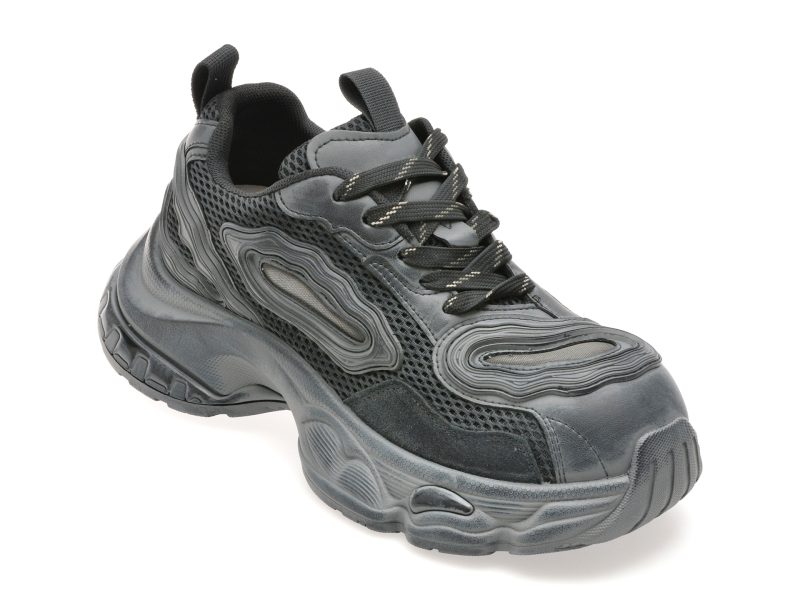 Pantofi sport GRYXX negri, 1002, din material textil