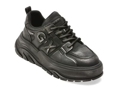 Pantofi sport GRYXX negri, 11028, din piele naturala