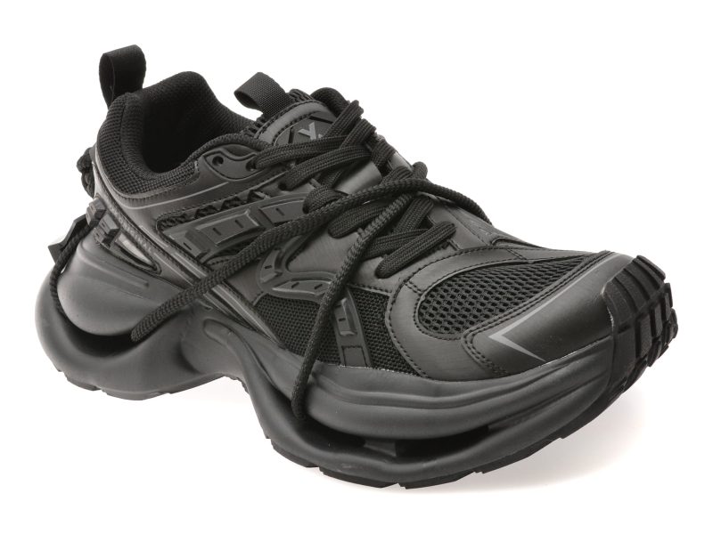 Pantofi sport GRYXX negri, 2365, din material textil