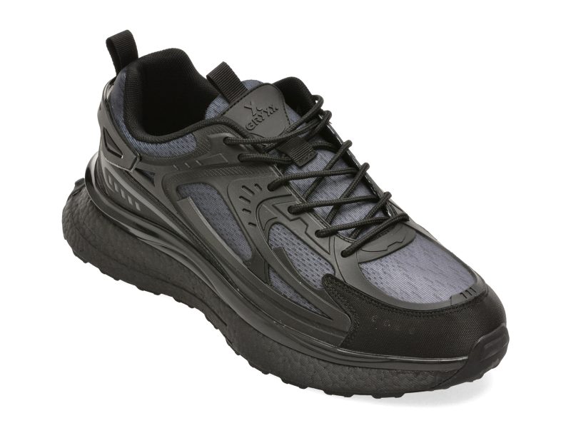 Pantofi sport GRYXX negri, 33398, din piele ecologica