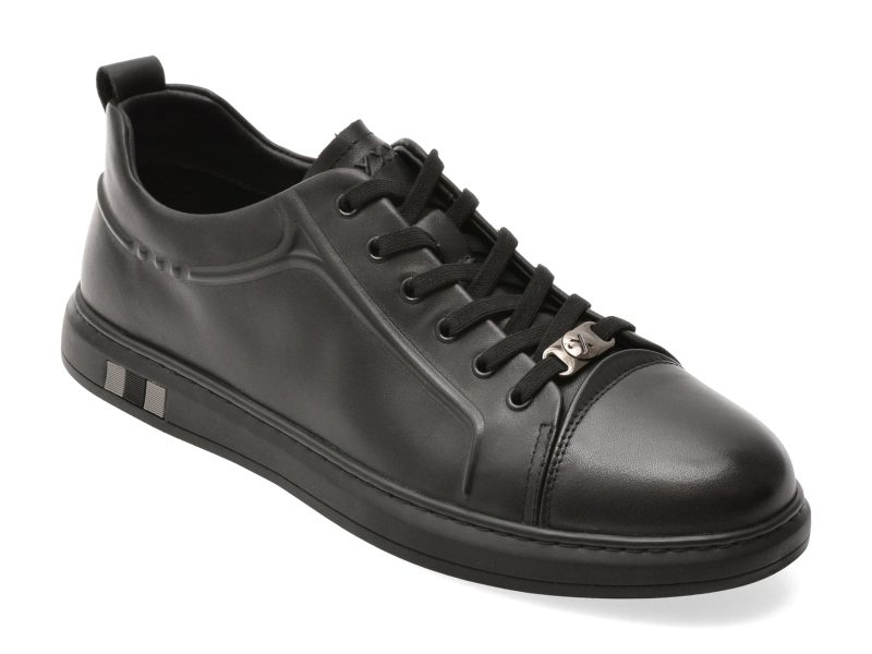 Pantofi sport GRYXX negri, 5623, din piele naturala