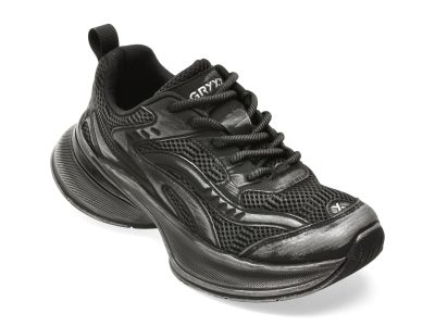 Pantofi sport GRYXX negri, 9287, din material textil