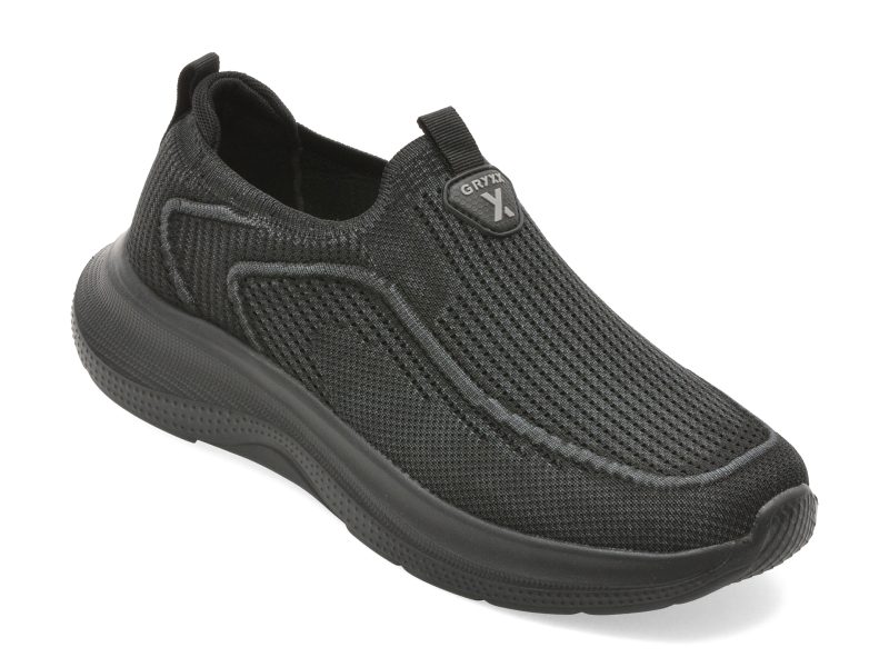 Pantofi sport GRYXX negri, A819, din material textil