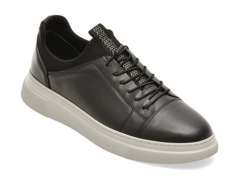 Pantofi GRYXX negri, BS3810, din piele naturala