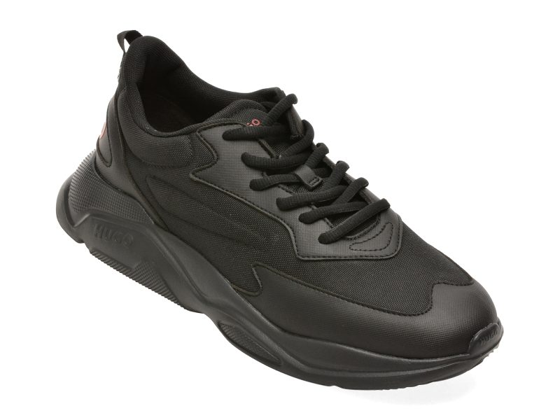 Pantofi sport HUGO negri, 6960, din material textil