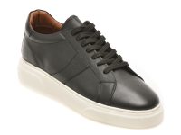Pantofi sport LOST negri, LST103, din piele naturala