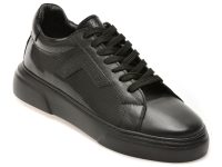 Pantofi sport LOST negri, LST122, din piele naturala