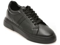 Pantofi sport LOST negri, LST125, din piele naturala