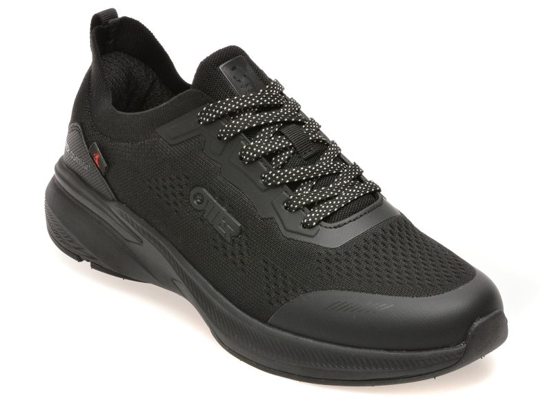 Pantofi sport OTTER negri, 30359, din material textil
