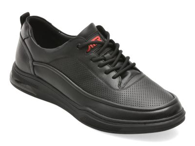 Pantofi sport OTTER negri, 63091, din piele naturala