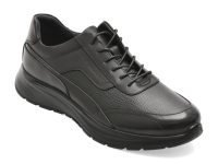 Pantofi sport OTTER negri, HT2, din piele naturala