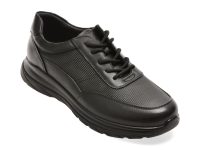 Pantofi sport OTTER negri, HT3, din piele naturala