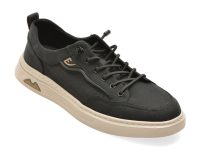 Pantofi sport OTTER negri, T9329, din material textil