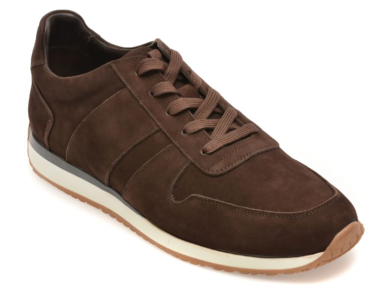 Pantofi sport RELAX maro, 635, din piele intoarsa