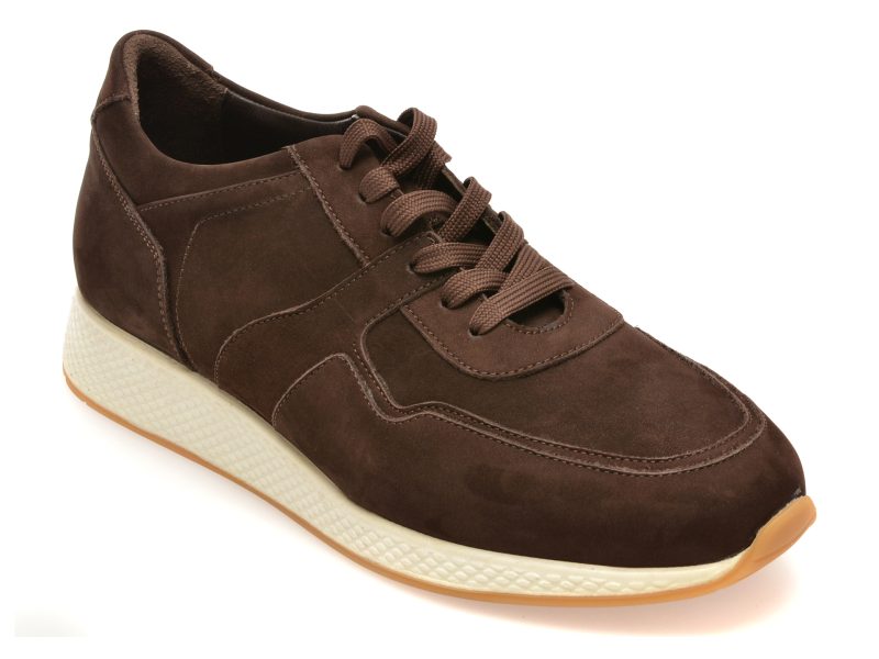 Pantofi sport RELAX maro, 8129B, din piele intoarsa