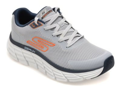 Pantofi sport SKECHERS gri, MAX FLEX, din material textil
