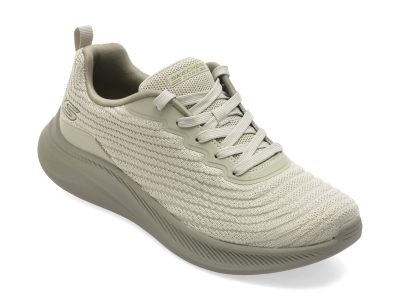 Pantofi sport SKECHERS verzi, BOBS MODA FLEX, din material textil