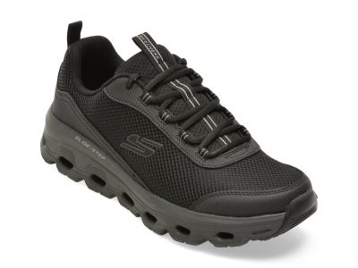 Pantofi sport SKECHERS negri, GLIDE-STEP SOLE, din material textil