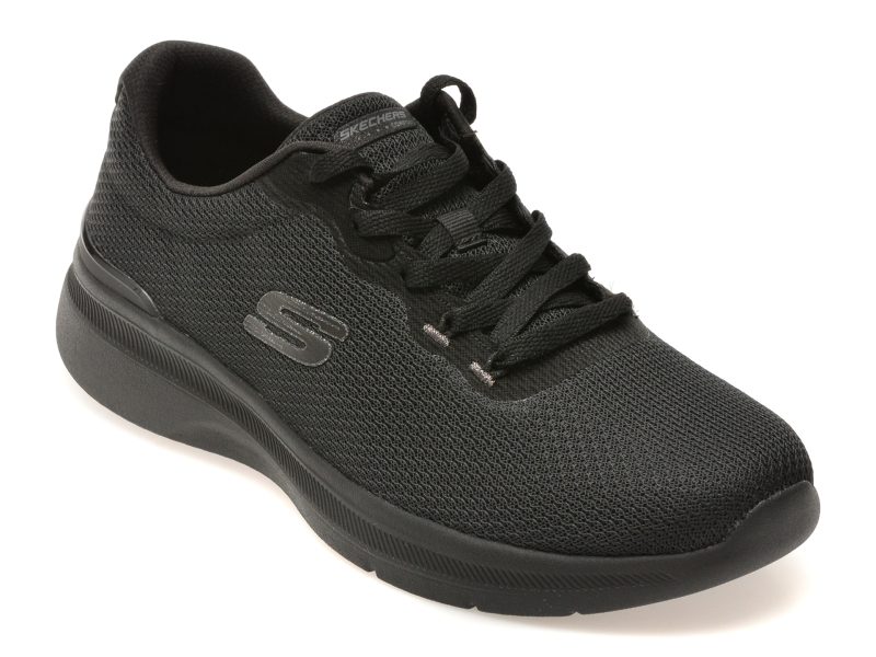 Pantofi sport SKECHERS negri, DYNAMIGHT 3.0, din material textil