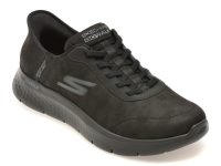 Pantofi sport SKECHERS negri, GO WALK FLEX, din material textil