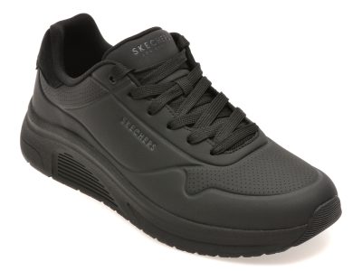 Pantofi sport SKECHERS negri, UNO LITE 2, din piele ecologica