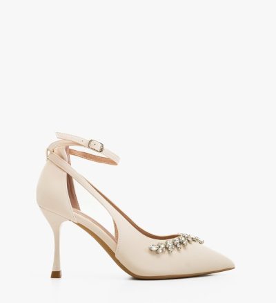 Pantofi stiletto dama Daray Bej