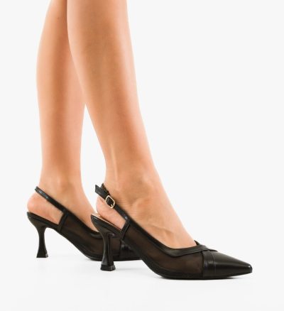 Pantofi stiletto dama Merryen Negri
