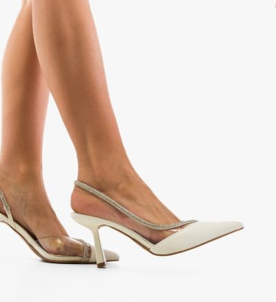 Pantofi stiletto dama Mykono Albi