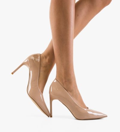 Pantofi stiletto dama Neybar Bej