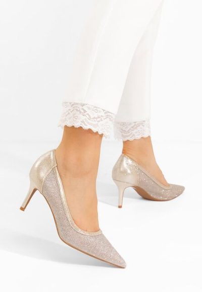 Pantofi stiletto Nidela aurii